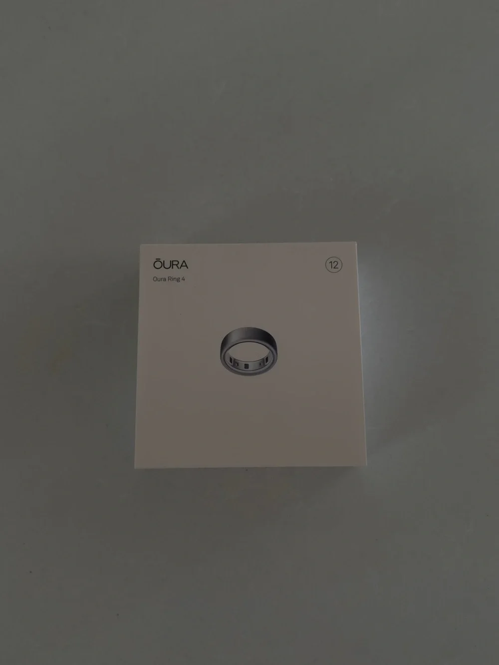 Oura Ring 4 - size 12 brushed silver
